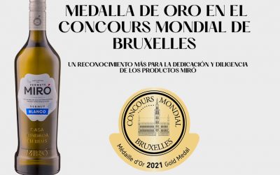 El Vermut Miró Blanco es uno de los mejores vermouths del mundo en el Mundial de Bruselas