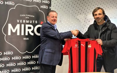 Vermuts Miró y la Fundació Futbol Base Reus firman un acuerdo para fomentar el fútbol en Reus